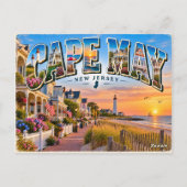 Carte Postale Cape May, New Jersey (Dos)