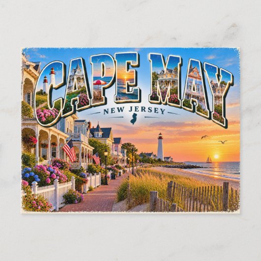 Carte Postale Cape May, New Jersey (Devant)