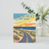 Carte Postale Cape May New Jersey Illustration Voyage (Debout devant)