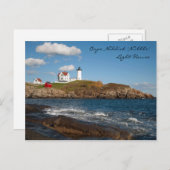 Carte Postale Cape Neddick "Nubble" Light House (Devant / Derrière)