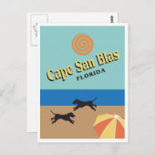 Carte Postale Cape San Blas, Floride, illustration (Devant / Derrière)