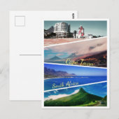 Carte Postale Cape Town Lion's Head South Africa Collage (Devant / Derrière)