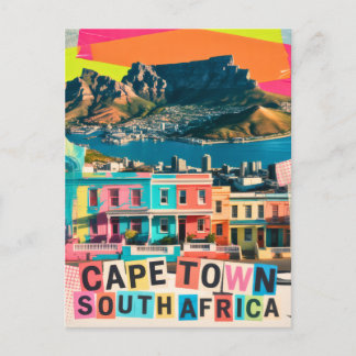 Carte Postale Cape Town South Africa Travel Bo-Kaap Landscape