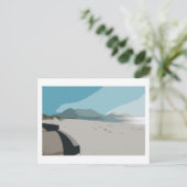 Carte Postale Cape Town Table Mountain Ocean Sketch (Debout devant)