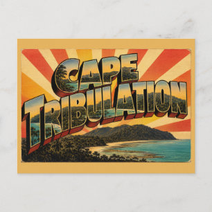 Carte Postale Cape Tribulation Queensland Art de voyage vintage