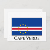Carte Postale Cape Verde Flag (Devant / Derrière)
