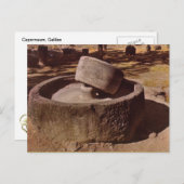 Carte Postale Capernaum, Galilée, Millstone (Devant / Derrière)