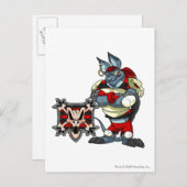 Carte Postale Capitaine 1 d'équipe d'île de Krawk (Devant / Derrière)