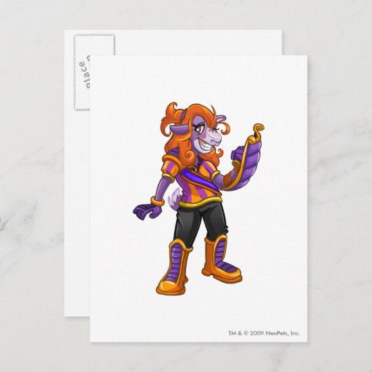 Carte Postale Capitaine 2 de l'équipe Kreludor (Devant / Derrière)