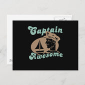 Carte Postale Capitaine Awesome (Devant / Derrière)