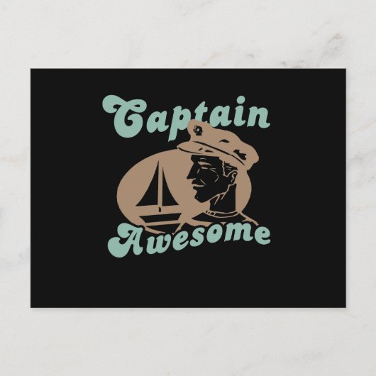 Carte Postale Capitaine Awesome (Devant)