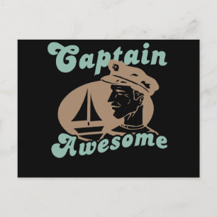 Carte Postale Capitaine Awesome