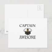 Carte Postale Capitaine Awesome (Devant / Derrière)