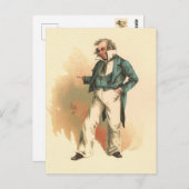 Carte Postale Capitaine Cuttle de Dombey et Son (Devant / Derrière)