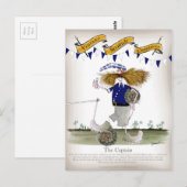 Carte Postale capitaine de football écossais (Devant / Derrière)