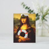 Carte Postale Capitaine de la mer Mona Lisa (Debout devant)