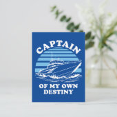 Carte Postale Capitaine De Ma Propre Destinée | Devis de navigat (Debout devant)