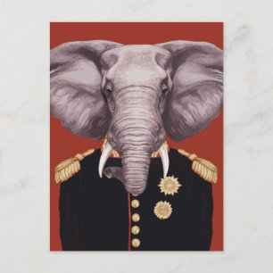 Carte Postale Capitaine Elephant