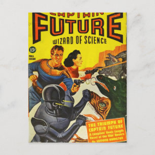 Carte Postale Capitaine Fure et les chiens spatiaux