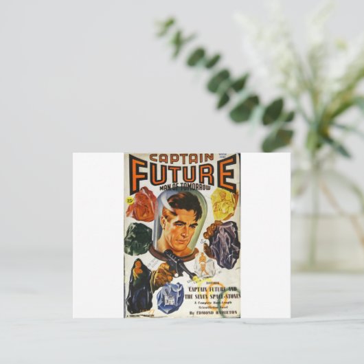 Carte Postale Capitaine Future et les Pierres spatiales (Debout devant)