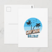 Carte Postale Capitaine Holiday (Devant / Derrière)