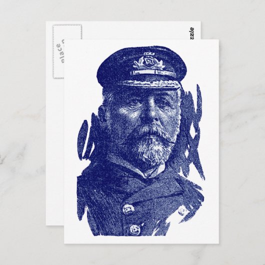 Carte Postale Capitaine John Smith, HMS Titanic (Devant / Derrière)