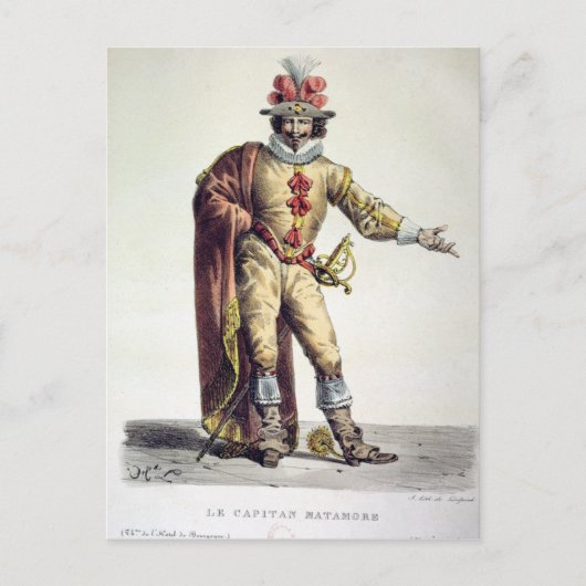Carte Postale Capitaine Matamore (Devant)