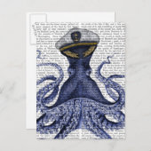 Carte Postale Capitaine Octopus (Devant / Derrière)