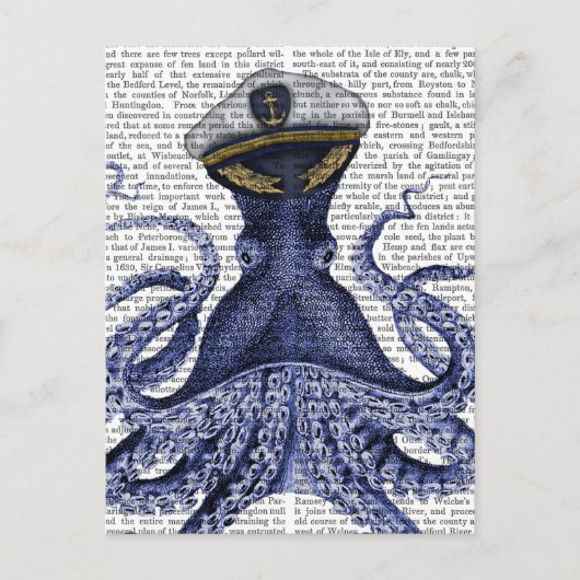Carte Postale Capitaine Octopus (Devant)
