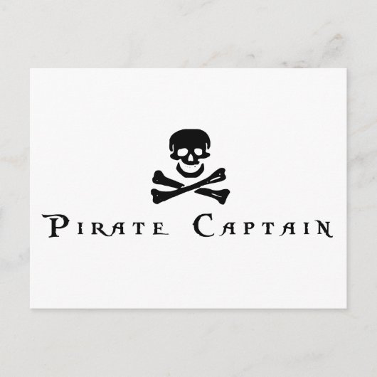 Carte Postale Capitaine pirate (Devant)