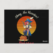 Carte Postale Capitaine Pirate Lady (Dos)