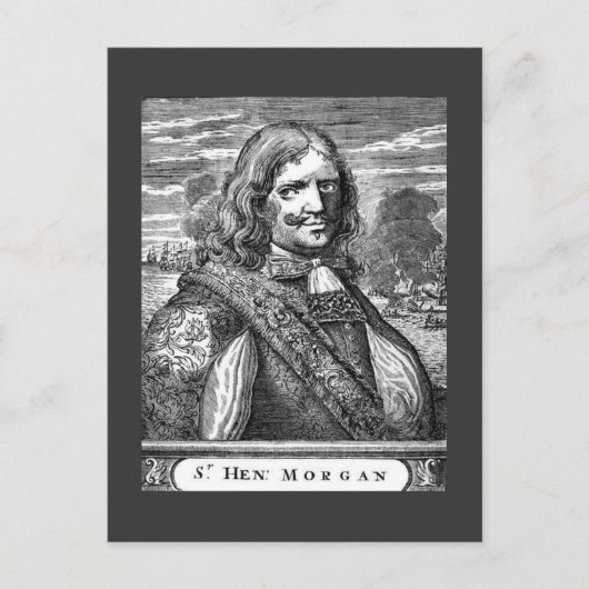Carte Postale Capitaine Pirate Morgan (Devant)