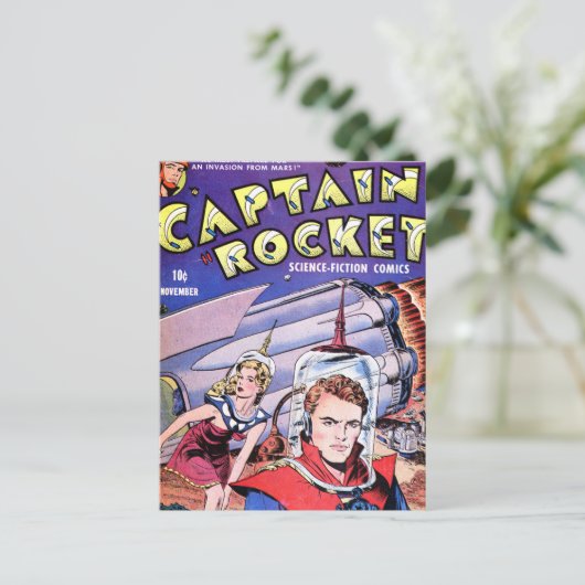Carte Postale Capitaine Rocket Comic (Debout devant)