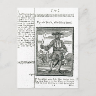Carte Postale Capitaine Teach, Alias Black Beard