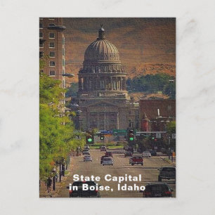 Carte Postale Capitale de l'État à Boise, Idaho