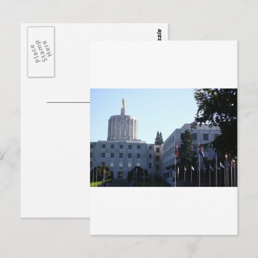 Carte Postale Capitale de l'État de l'Oregon (Devant / Derrière)