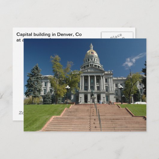 Carte Postale Capitale du Colorado (Devant / Derrière)