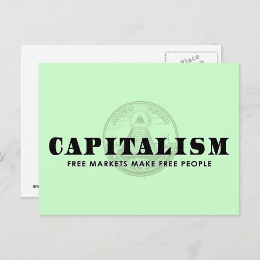 Carte Postale Capitalisme (Devant / Derrière)
