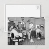 Carte Postale Capitol Barber Shop, 1938 (Devant / Derrière)