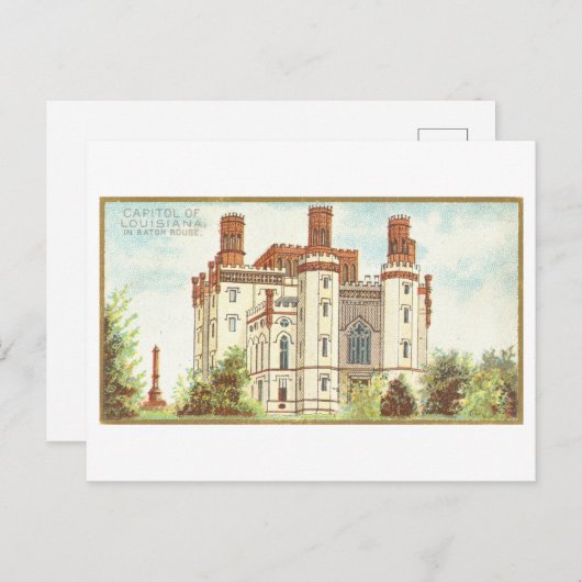 Carte Postale Capitol Building à Baton Rouge, Louisiane, (Devant / Derrière)