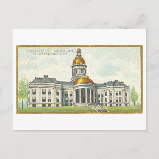 Carte Postale Capitol Building à Jefferson City, Missouri (Devant)
