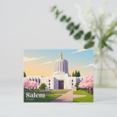 Carte Postale Capitol de l'État de l'Oregon États-Unis (Debout devant)