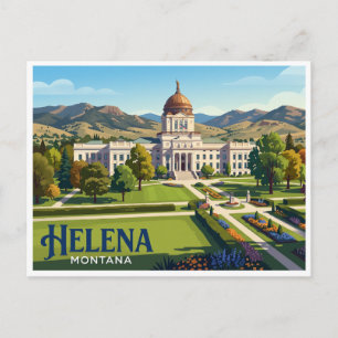 Carte Postale Capitol de l'État du Montana à Helena