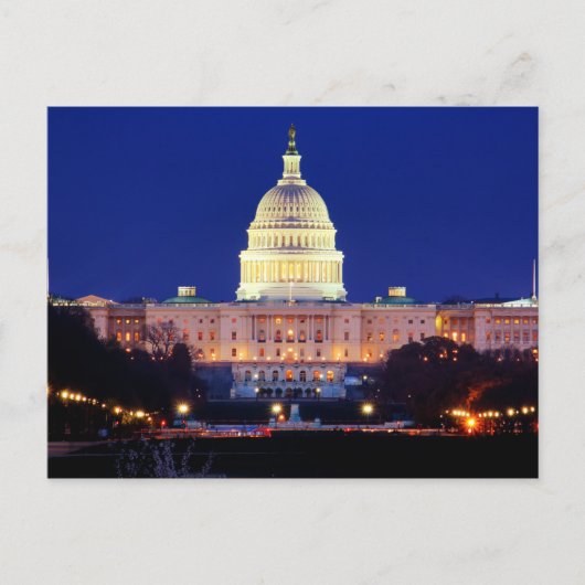 Carte Postale Capitol des Etats-Unis de Washington DC au (Devant)