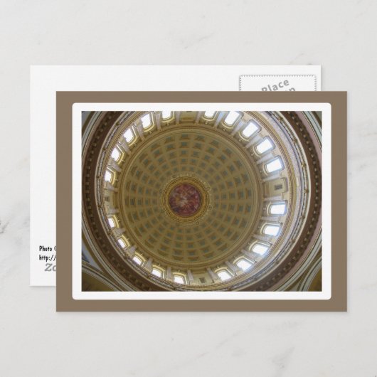 Carte Postale Capitol Dome - Madison (Devant / Derrière)