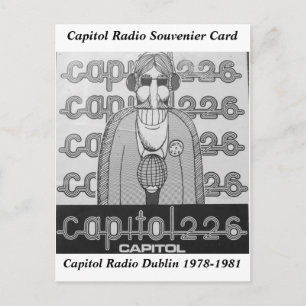 Carte Postale Capitol Radio Dublin Irlande Souvenier