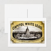 Carte Postale Capitol White Lead 1866 (Devant / Derrière)