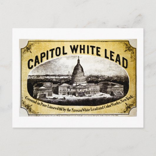 Carte Postale Capitol White Lead 1866 (Devant)