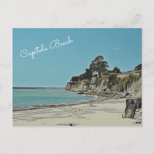 Carte Postale Capitola Beach personnalisable (Devant)