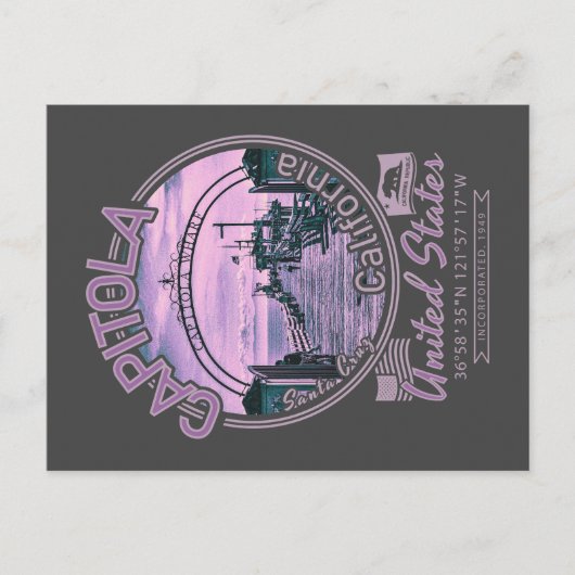 CARTE POSTALE CAPITOLA PÈRE NOËL CRUZ CALIFORNIE - CAPITOLA WHAR (Devant)